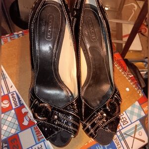 Black Coach Heels